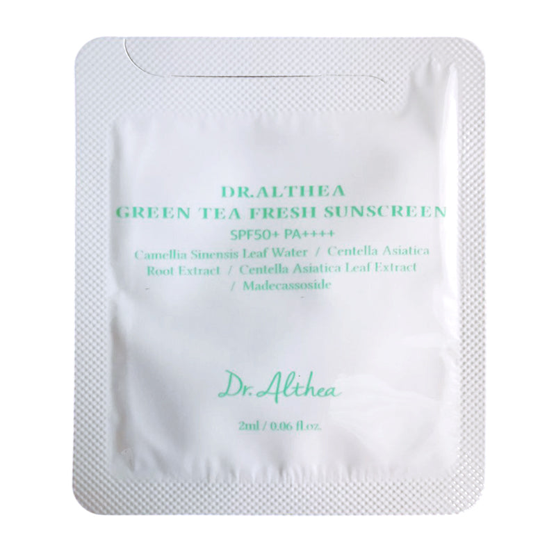 DR. ALTHEA SAMPLE Rohelise Tee Värske Päikesekaitsekreem 2 ml