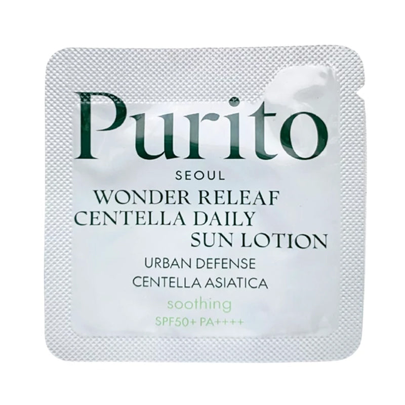 PURITO SAMPLE Wonder Releaf Centella Daily Sun Lotion SPF 50+ PA++++, 1 g
