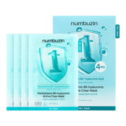NUMBUZIN No. 1 Pantothenic B5 Hyaluronic Active Clear Mask - 26 ml x 4