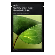 ABIB Gummy Sheet Mask Heartleaf Sticker, 27 ml