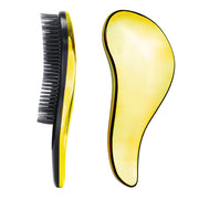 Hairbrush Plastic Gold 18*7cm