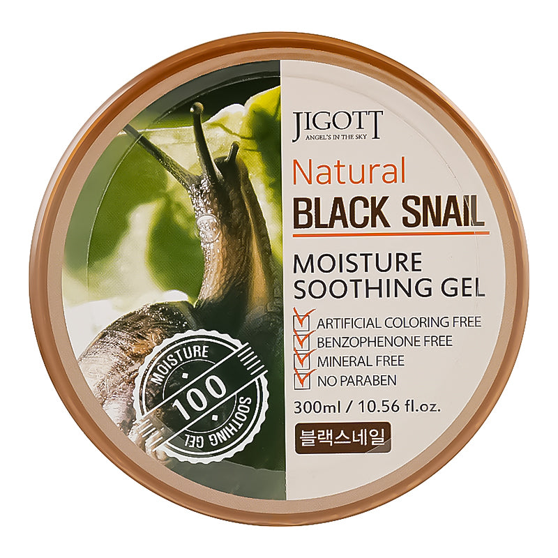 Jigott Natural Black Snail Moisture Soothing Gel 300 ml