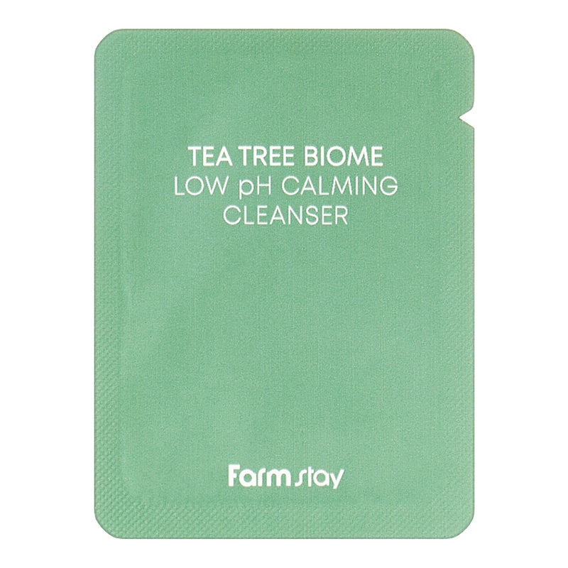 FarmStay Tea Tree Biome madala pH-ga rahustav puhastusvahend SAMPLE 2 ml
