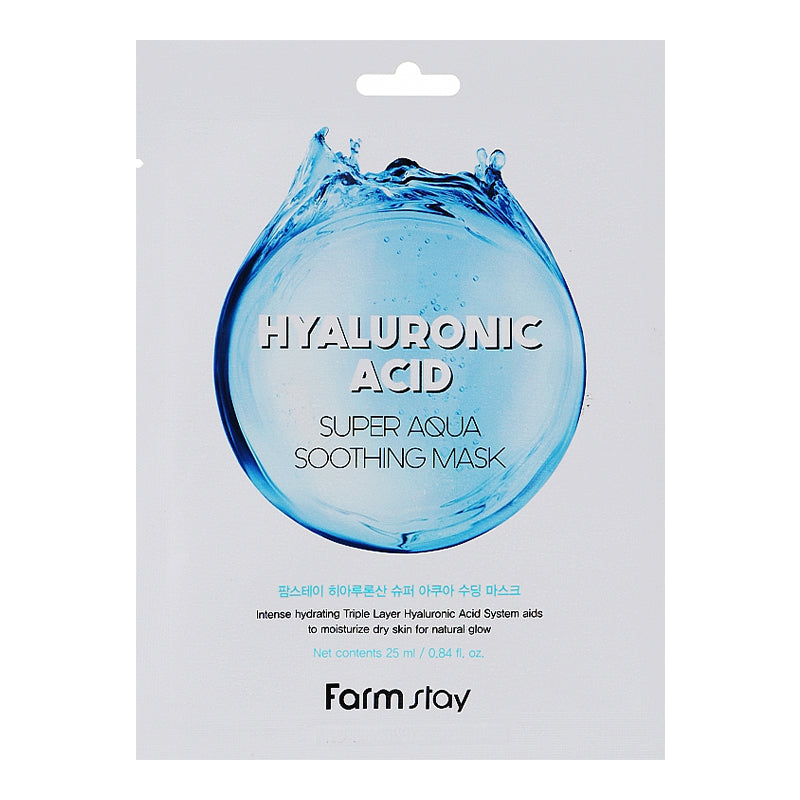 FarmStay Hyaluronic Acid Super Aqua rahustav näomask (1 tk)