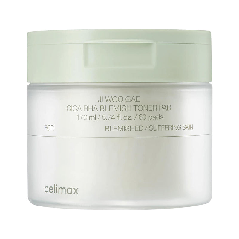 CELIMAX Ji Woo Gae Cica BHA Blemish Toner Pad, 170 ml