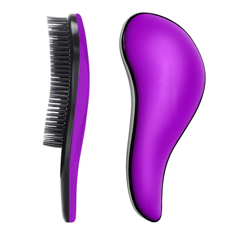 Hairbrush Plastic Purple 18*7cm