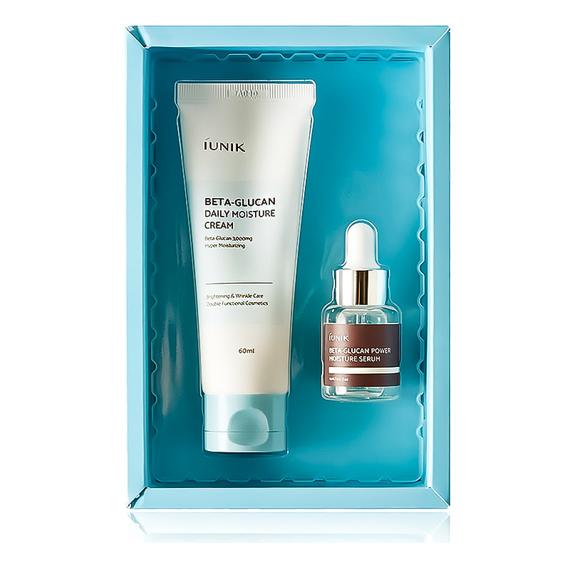 Iunik Beta Glucan Edition Skin Care Set cream 60 ml + serum 15 ml