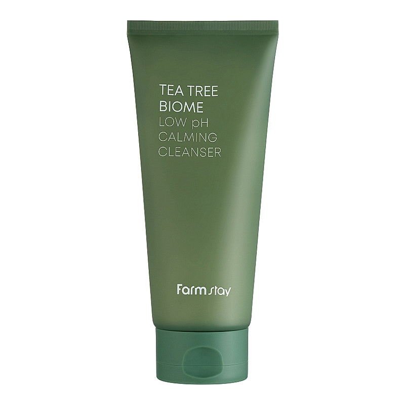 FarmStay Tea Tree Biome Madala pH-tasemega rahustav puhastusvahend 180 ml