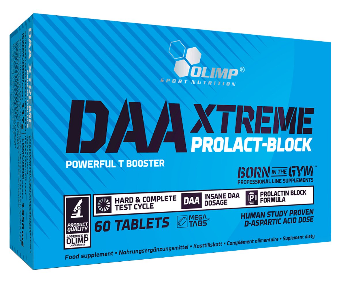 Olimp DAA Xtreme Prolact-Block tablečių pakuotė sporto papildas