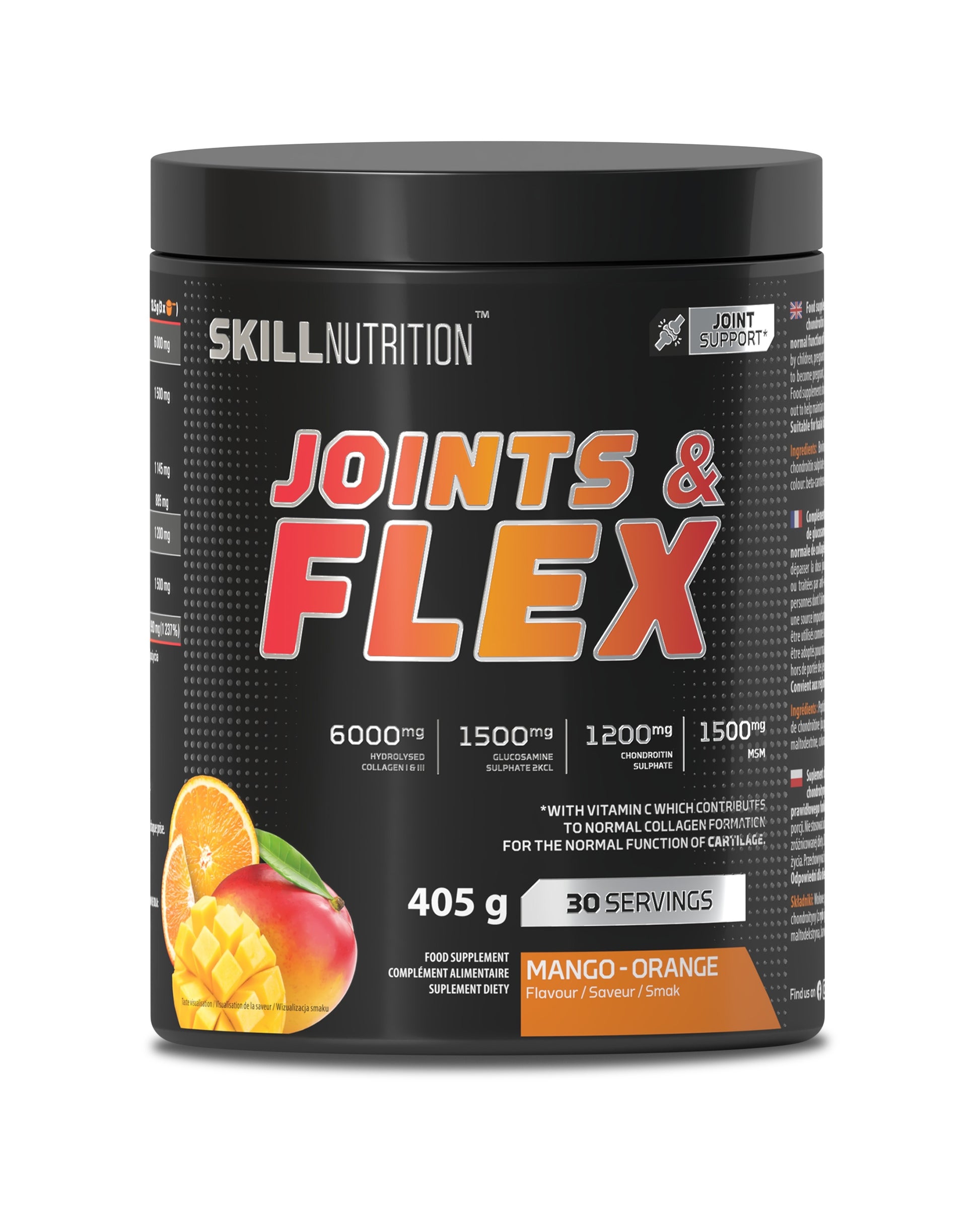 Skill Nutrition Joints & Flex Powder Orange Mango - 405 grams 
