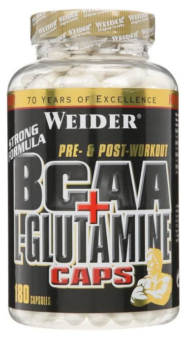 Weider BCAA + L-Glutamiin Caps - 180 kapslit