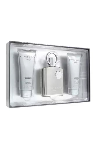 Zestaw Afnan Supremacy Silver Edp 100ml + Shower Gel 100ml + After Shave Balm 100ml