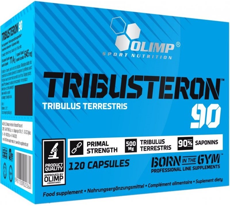 Olimp Nutrition Tribusteron 90 - 120 kapsulių, maisto papildas vyrams
