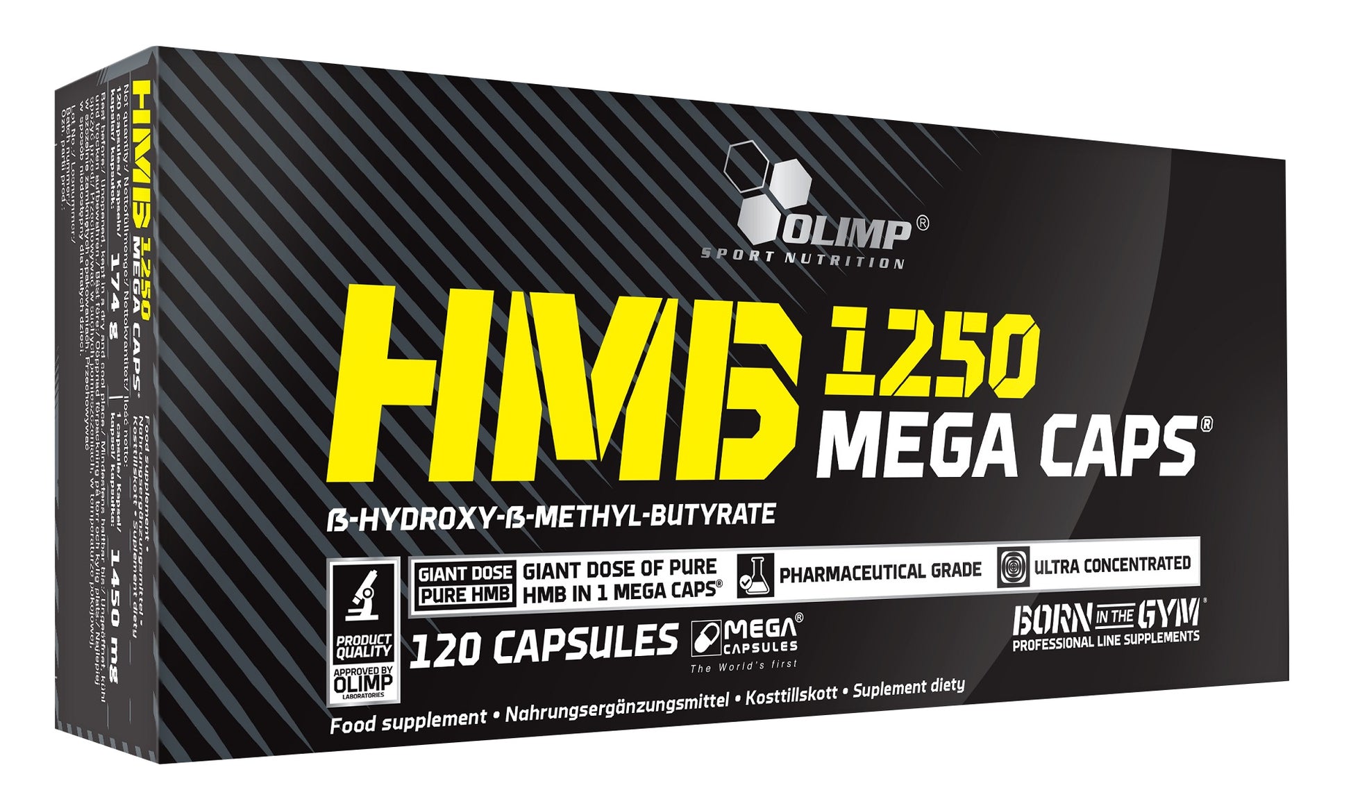Olimp HMB Mega Caps 120 kapsulių sporto papildas