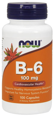 NOW Foods vitamin B-6 kapsulės