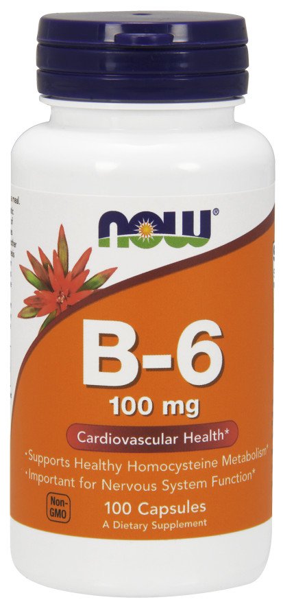 NOW Foods vitamin B-6 kapsulės