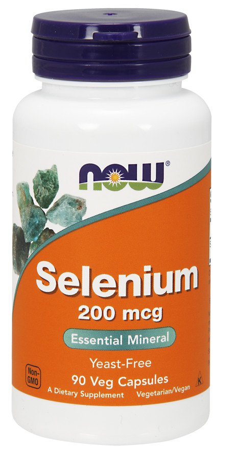NOW Foods Selenium, 200mcg - 90 kapsulių