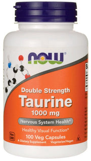 NOW Foods Taurine, 1000mg kapsulės, nervų sistemai