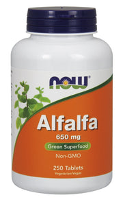 Alfalfa maisto papildas, 650 mg, 250 tablečių