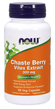 NOW Foods Chaste Berry Vitex ekstraktas, 300mg, maisto papildas