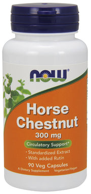 NOW Foods Horse Chestnut, 300mg - 90 kapsulių, kraujotakos papildas