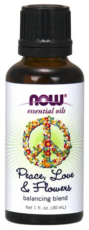 Eteriniai aliejai, NOW Foods, taikos meilės ir gėlių aliejų mišinys, 30 ml