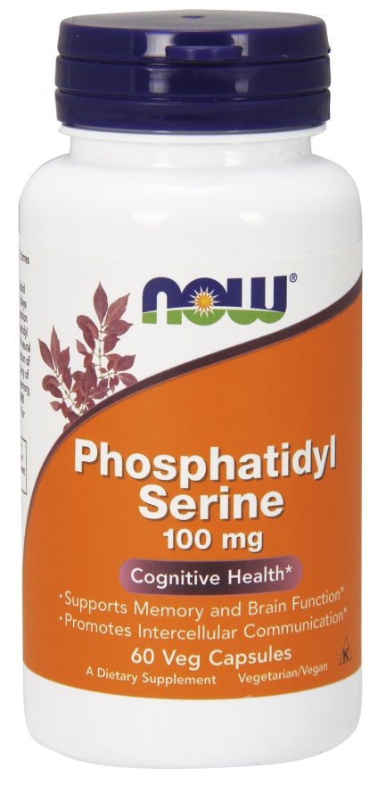 NOW Foods fosfatidilserinas kapsulės, 100mg, sveikata