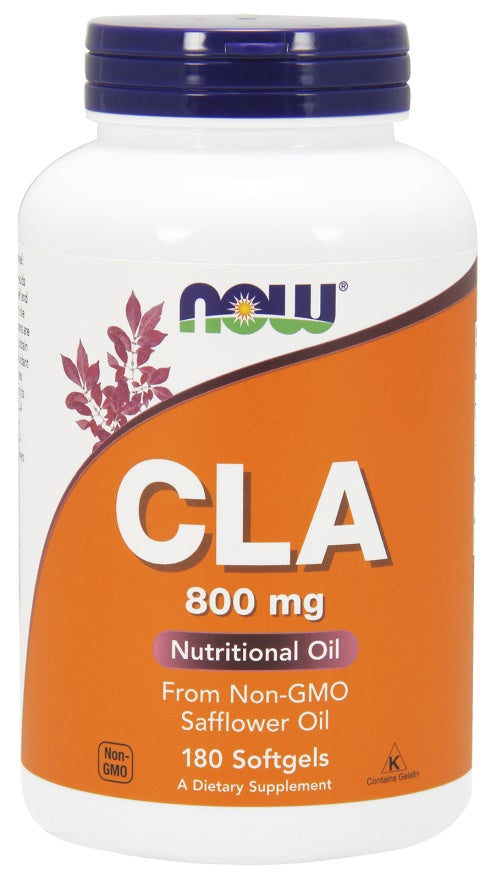 NOW Foods CLA, 800mg - 180 kapsulių, riebalų degintojas