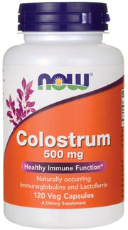 NOW Foods Colostrum, 500mg - 120 kapsulių, imunitetui