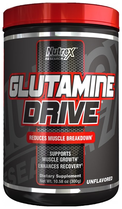 Nutrex Glutamine Drive, maitsetu - 300 grammi