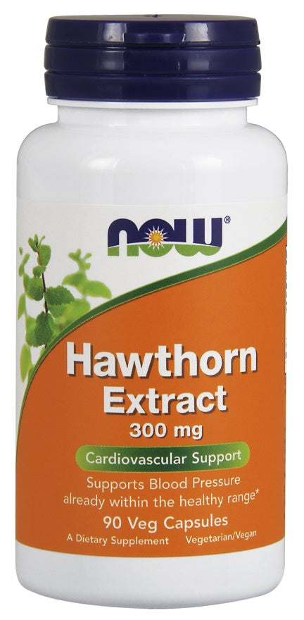 NOW Foods Hawthorn Extract, 300mg, širdies sveikatai, maisto papildas