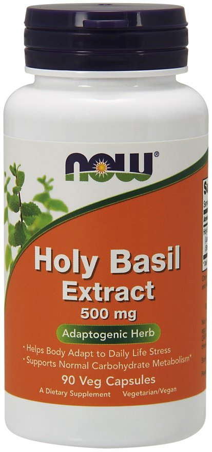 NOW Foods Holy Basil ekstraktas, 500mg, 90 kapsulių