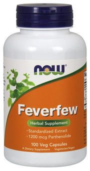 NOW Foods Feverfew žolelių papildas, 100 kapsulių