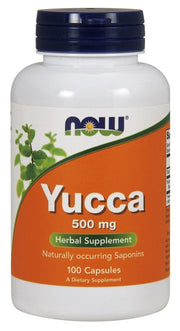 NOW Foods Yucca 500mg kapsulės sveikatos papildas