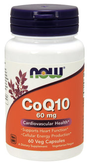 NOW Foods CoQ10 60mg kapsulės sveikatai