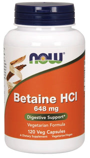 NOW Foods Betaiin HCl, 648 mg - 120 kapslit