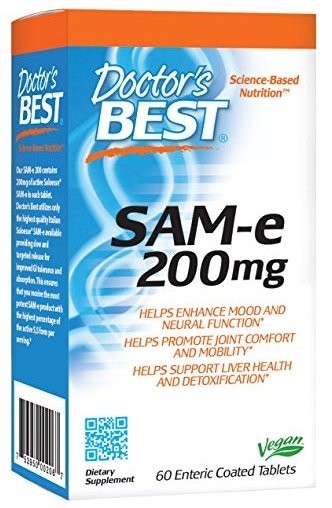 SAM-e maisto papildo tabletės, 200mg, 60 vnt, e-komercijos kategorijai