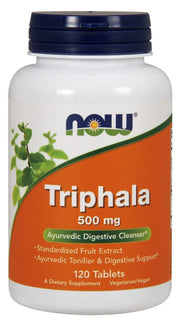 NOW Foods Triphala, 500mg - 120 tablečių, žolelių papildas sveikatai