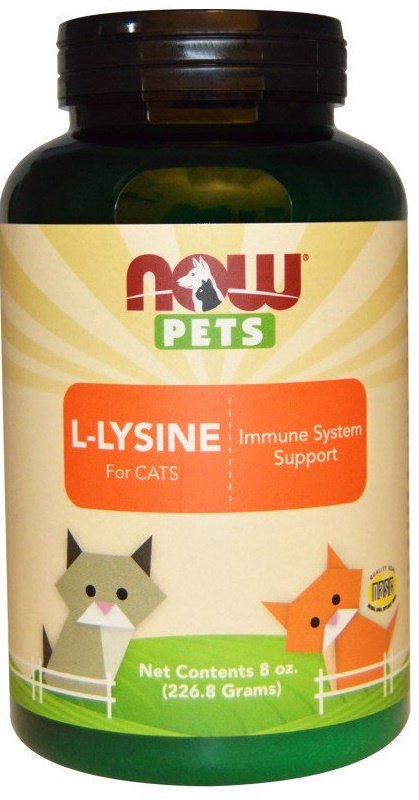 NOW Foods Pets, L-Lysine katėms, 226 g, maisto papildas gyvūnams