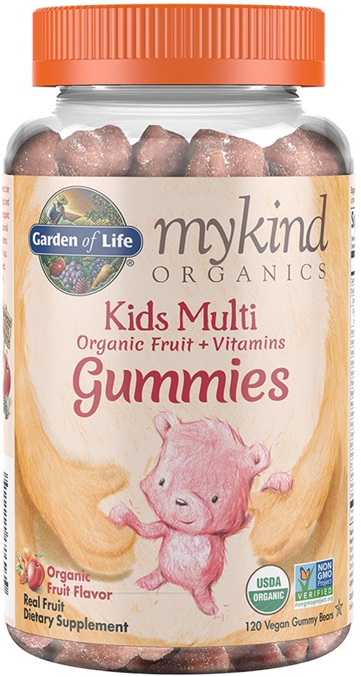 Vaikų multivitaminų guminukai, vaisių skonio, veganai, 120 vnt