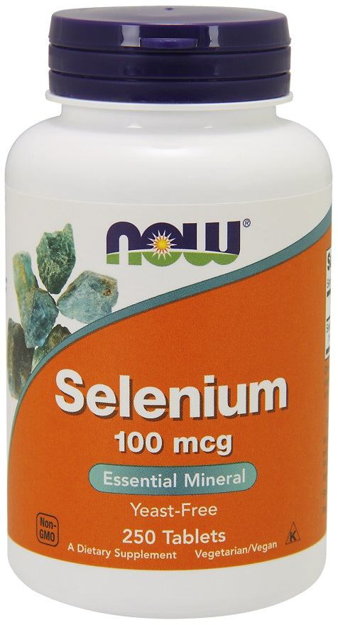 NOW Foods Selenium, 100mcg - 250 tablečių