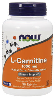 L-Carnitine maisto papildas, 50 tablečių, sporto papildas
