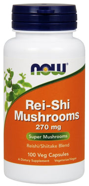 NOW Foods Rei-Shi grybeliai, 270mg, 100 kapsulių