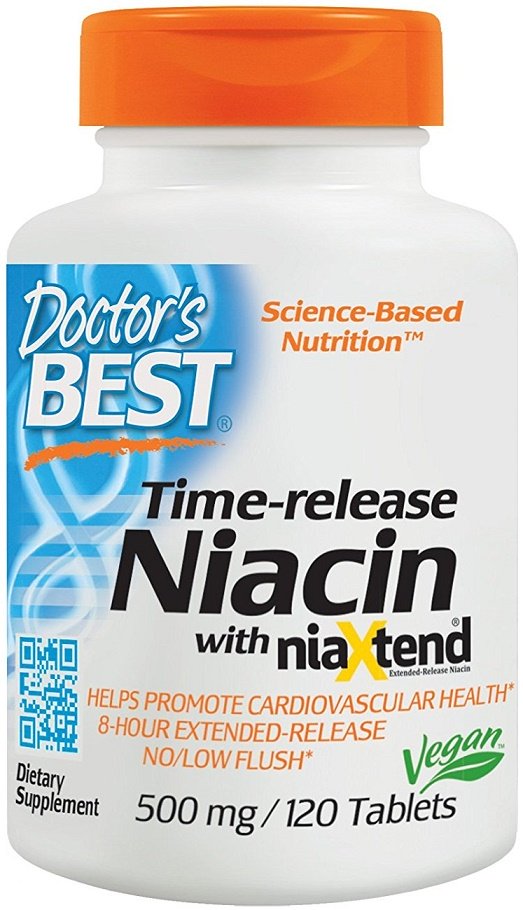 Maisto papildas Doctor's Best Niacinas 120 tablečių