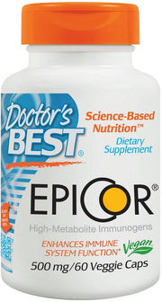 Doctor's Best Epicor, 500mg - 60 kapsulių, sveikatos papildas