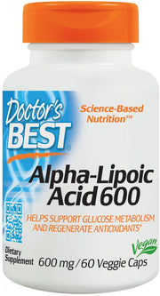 Maisto papildas Alpha-Lipoic Acid 600mg, veganiškos kapsulės