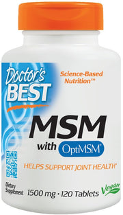 MSM maisto papildas, vegan, 1500mg, 120 tablečių