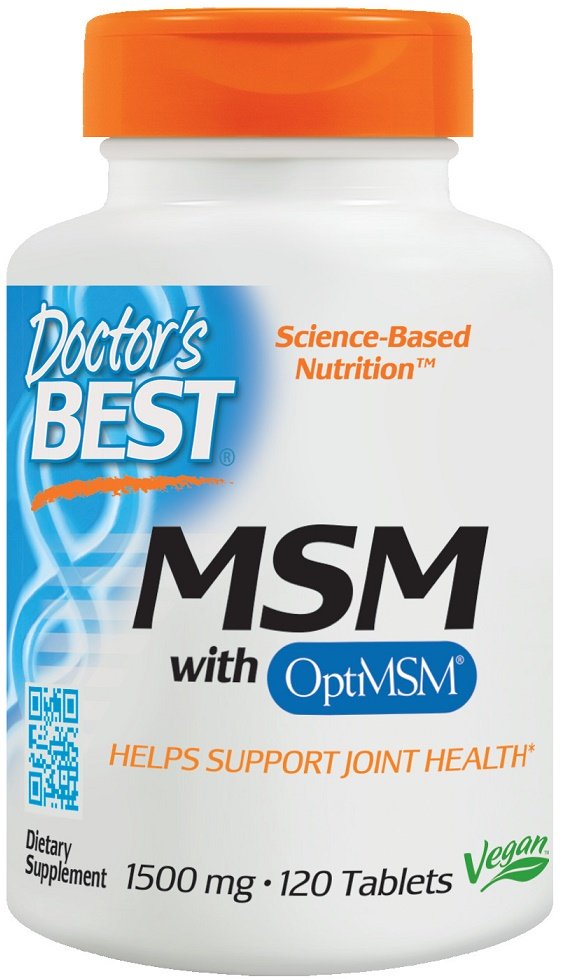 MSM maisto papildas, vegan, 1500mg, 120 tablečių