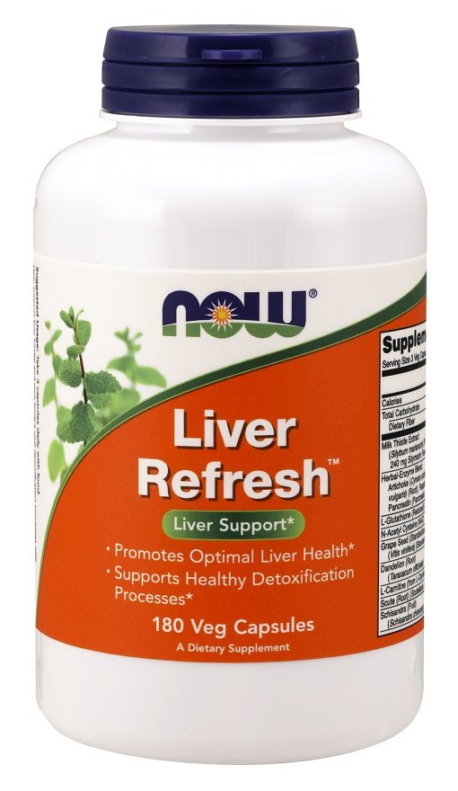 NOW Foods Liver Refresh - 180 kapsulių, maisto papildas, kepenų sveikatai