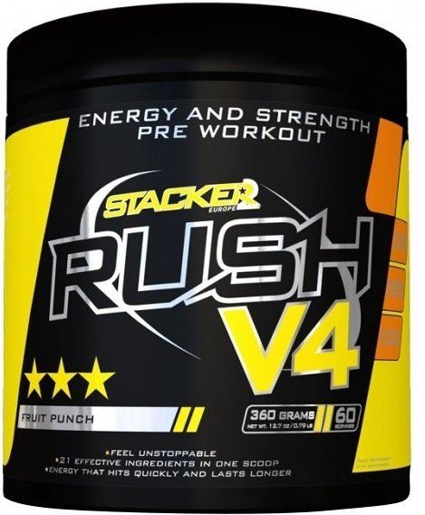 Stacker2 Europe Rush V4, Fruit Punch - 360 g, sporto papildas